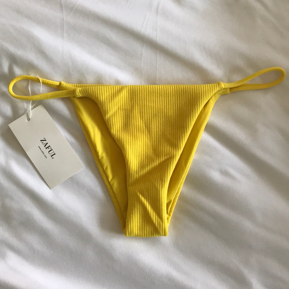 Yellow bikini bottoms